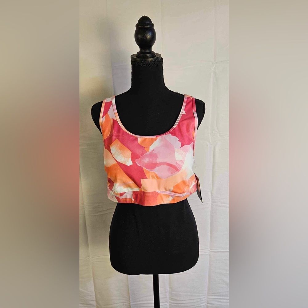 Ideology  Women's Cross Back Crop Top/Sports Bra Multi-color